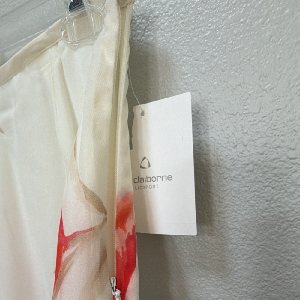 Liz Claiborne Floral Chiffon Flare Skirt. Cottage Core. Romantic. Y2K - Picture 4 of 5